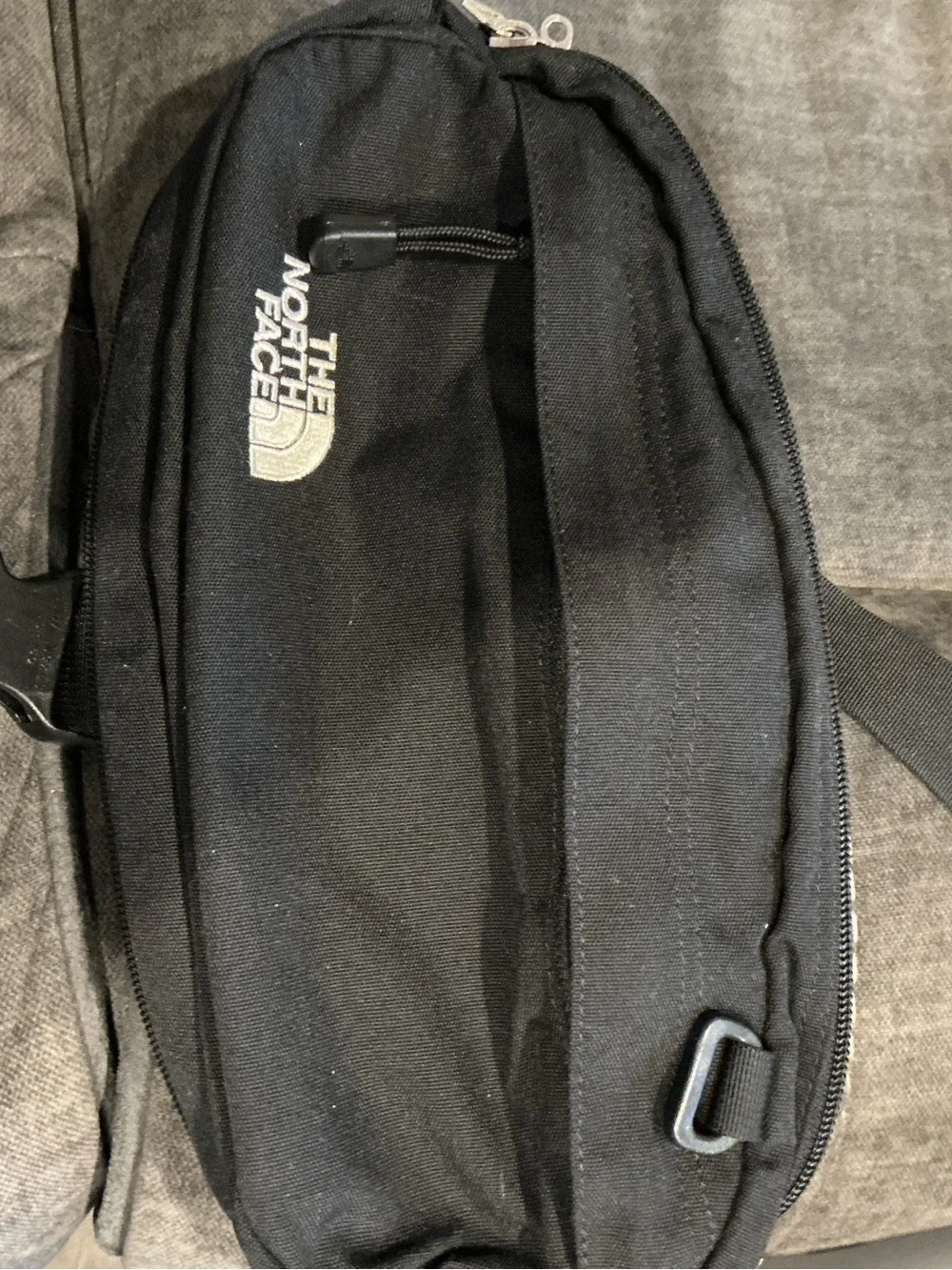 The North Face Black Waist Pack with Logo